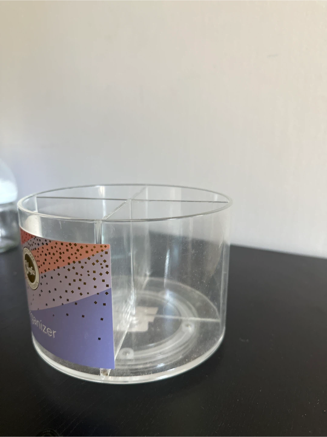 Clear Acrylic 4-Compartment Organizer
