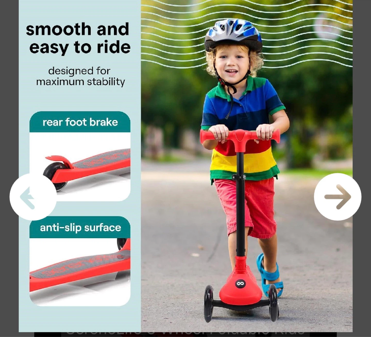 Serenelife Kids 3-Wheel Scooter SLKSC12RD - photo 4