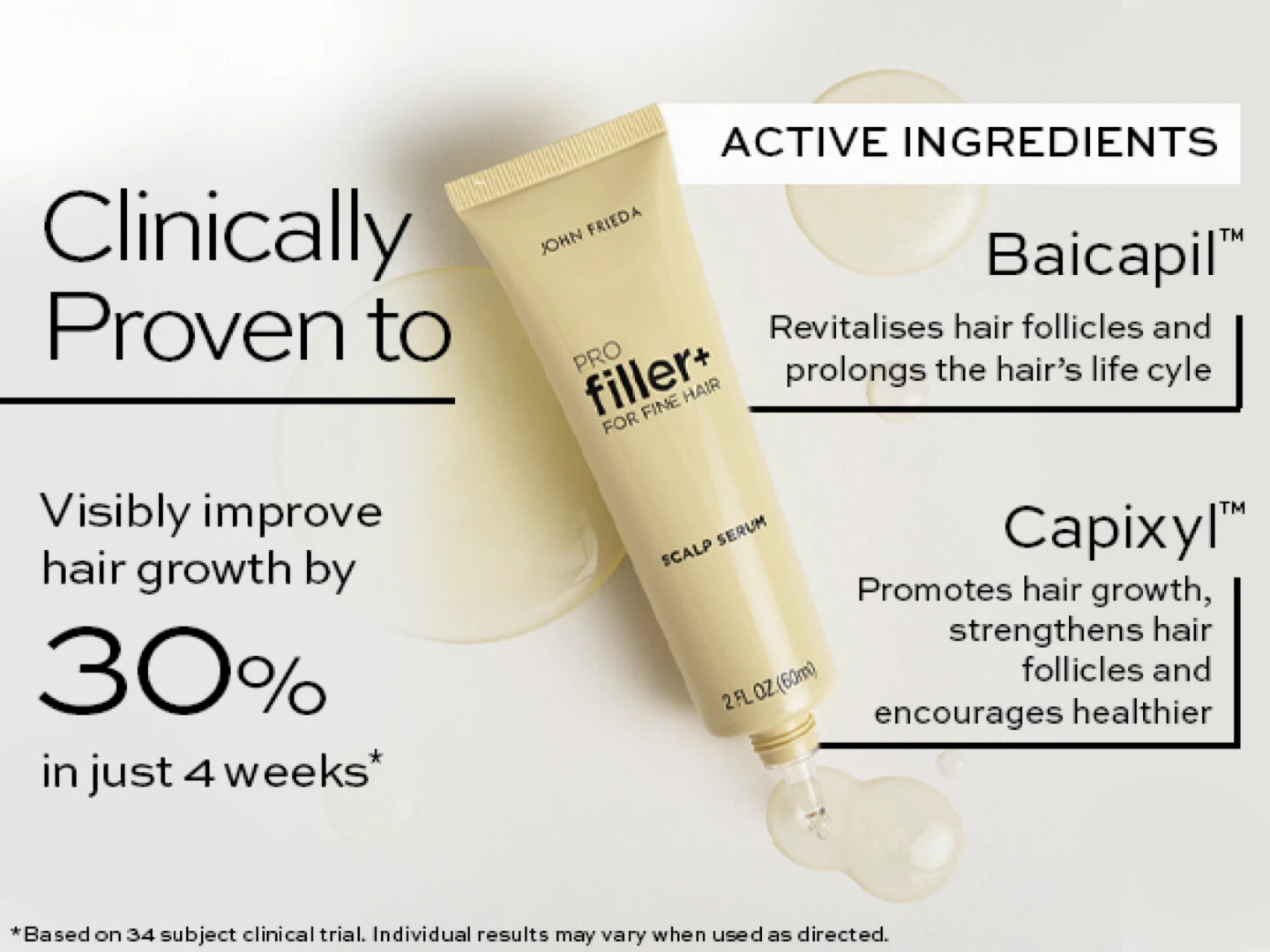 John Frieda PRO filler+ Scalp Serum for Fine Hair - photo 3