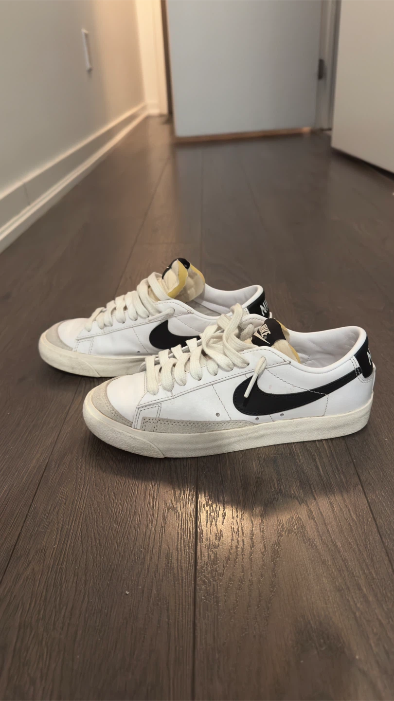 Nike Blazer Low White Black Women’s Sneakers 6 - photo 2