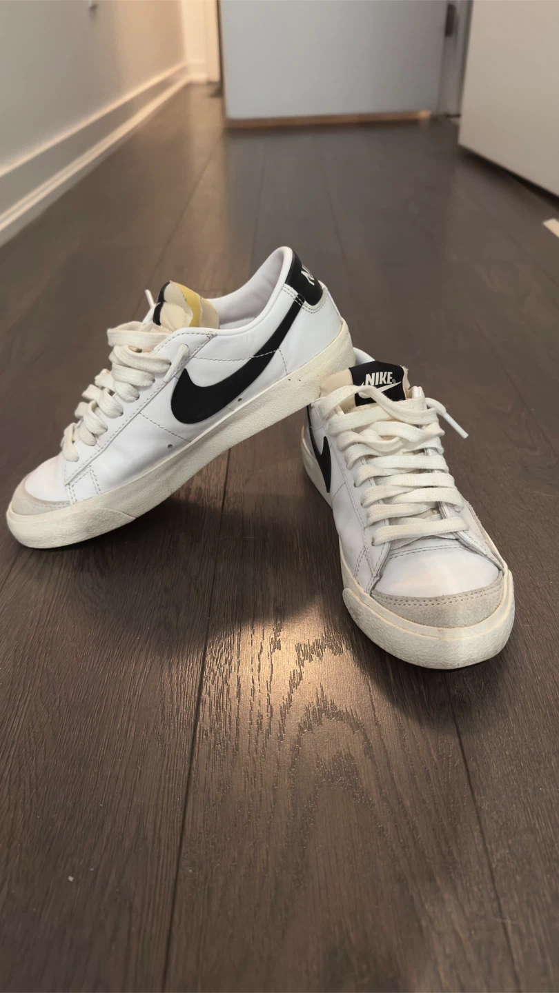 Nike Blazer Low White Black Women’s Sneakers 6 - photo 3