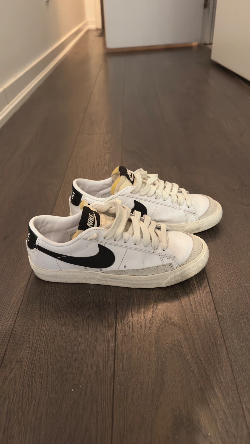 Nike Blazer Low White Black Women’s Sneakers 6 - photo 4