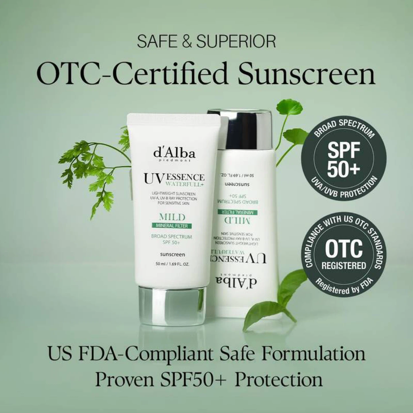 d'Alba UVessence Waterfull Mild Sunscreen SPF 50+ (1.69 fl. oz.) - photo 2