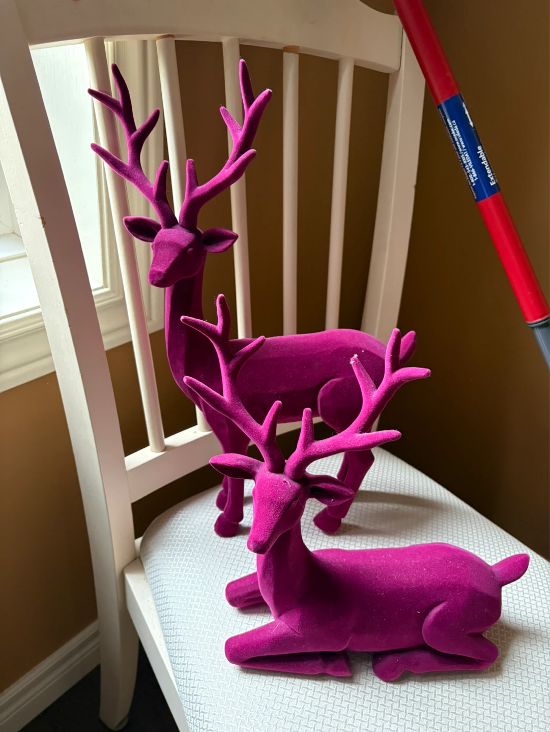 Velvet Reindeer Decorations (Set of 2) - photo 2
