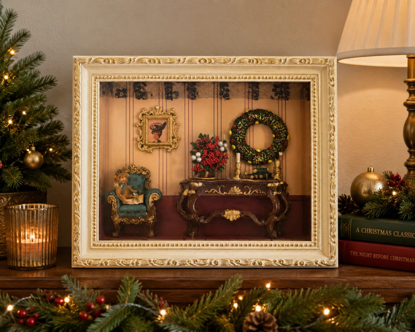 Christmas Shadow Box Scene