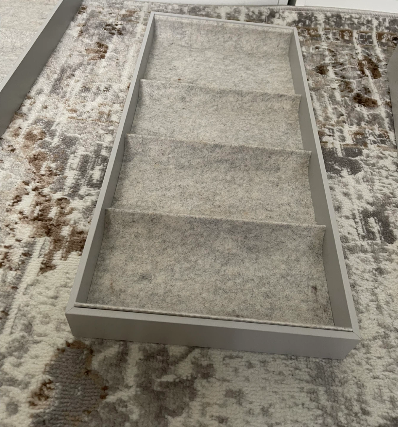 Grey Felt Tiered Drawer Organizers - photo 2