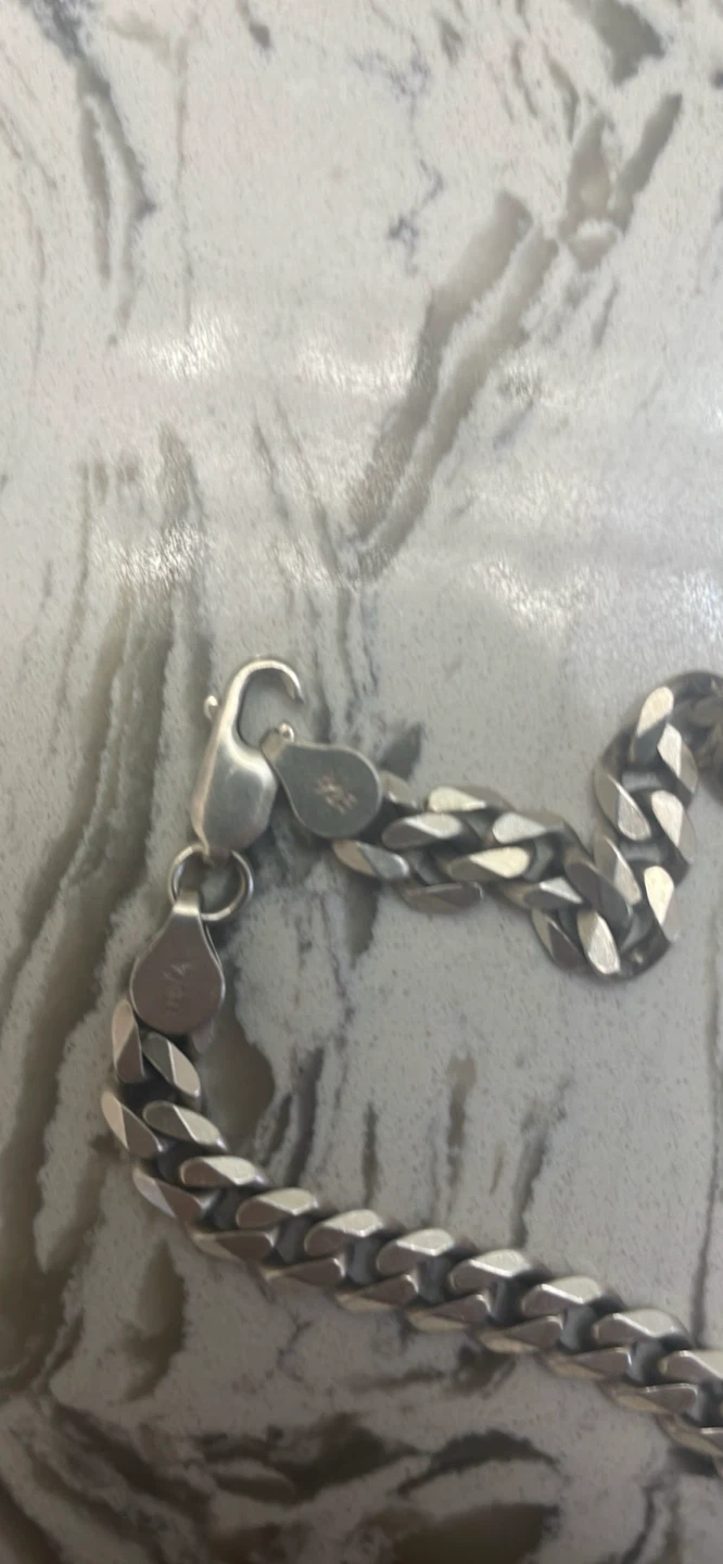 Sterling Silver Curb Chain Necklace