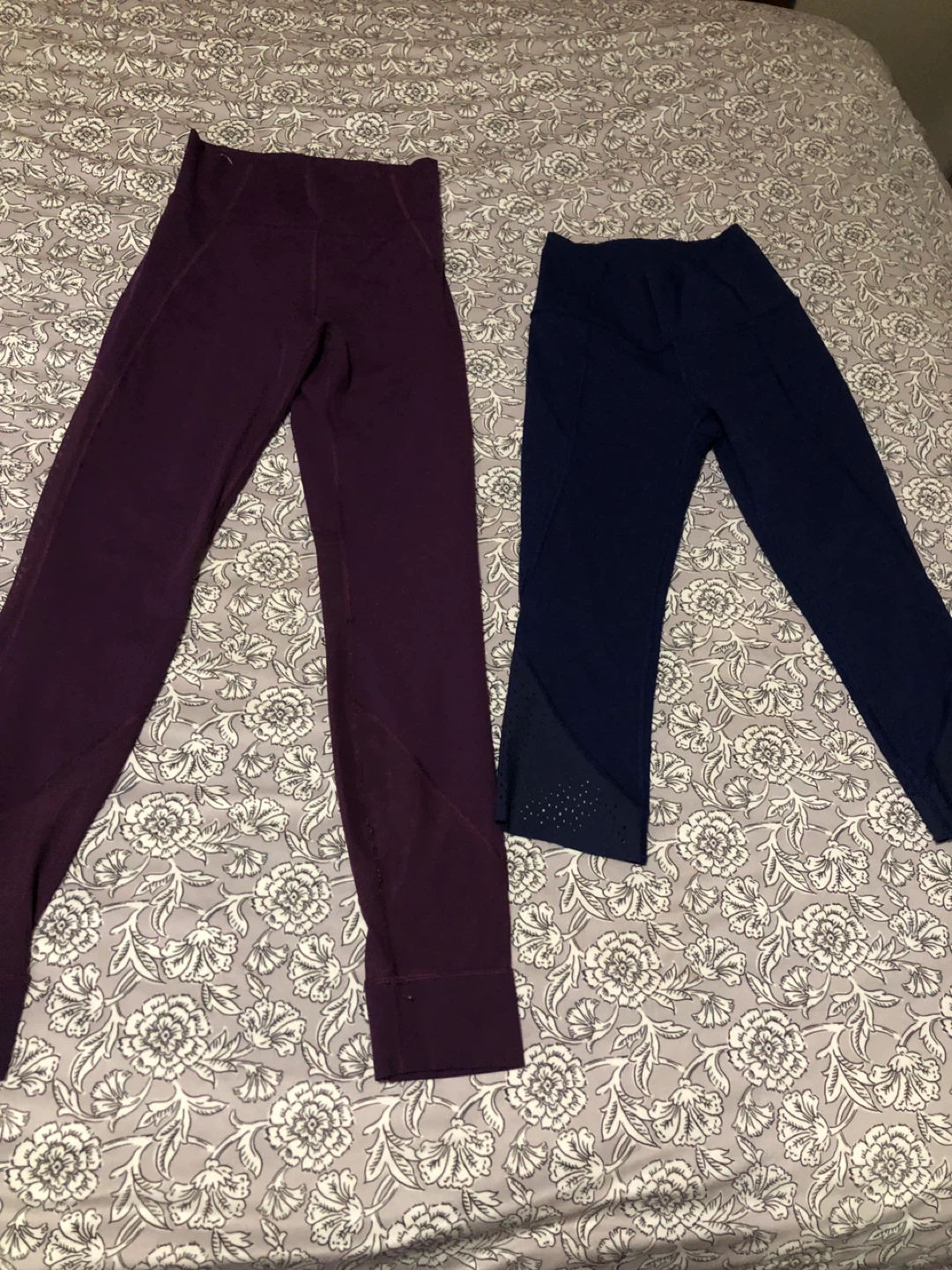 Lululemon Leggings - Navy and Plum