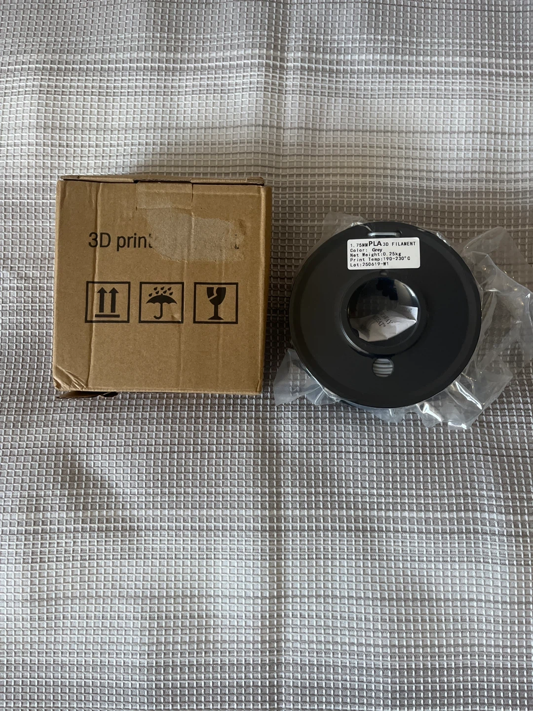 3D Printing PLA Filament - gray