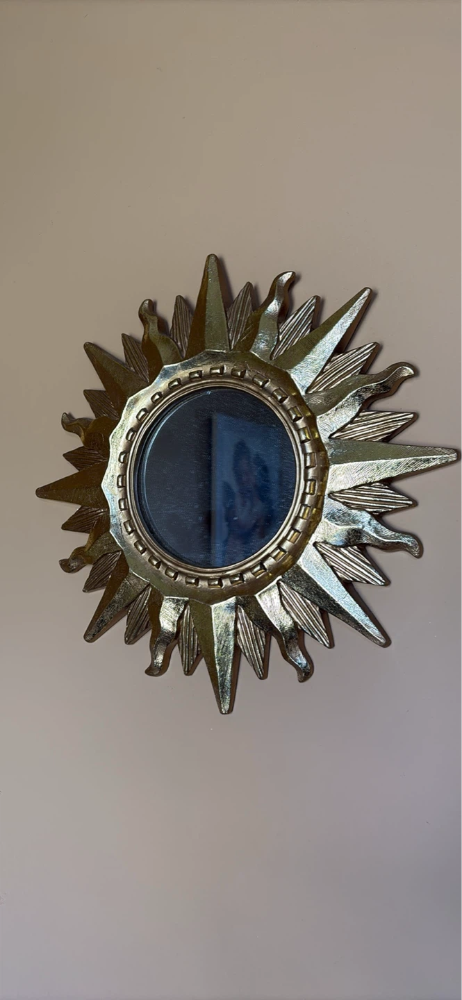 Vintage Gold Sunburst Mirror - photo 2
