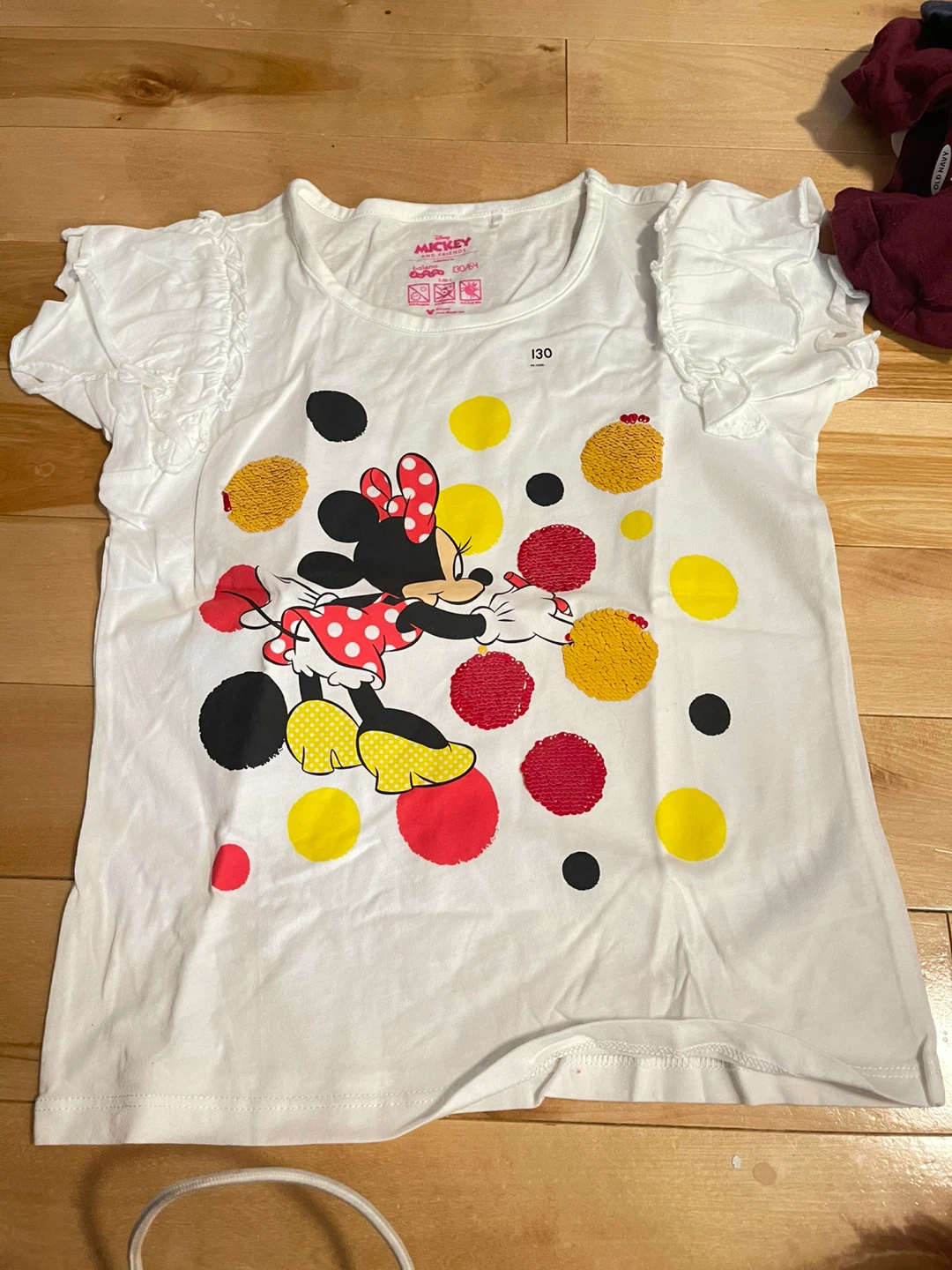 Disney Minnie Mouse T-Shirt Size 130