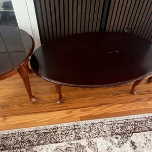 Dark Wood Coffee Table and two side tables