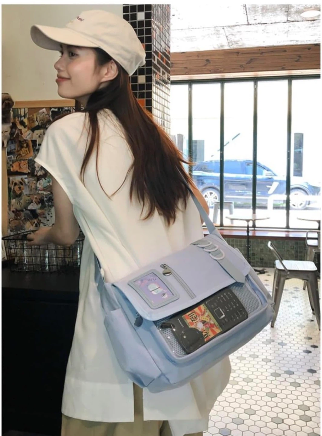 Light Blue Messenger Bag - photo 4