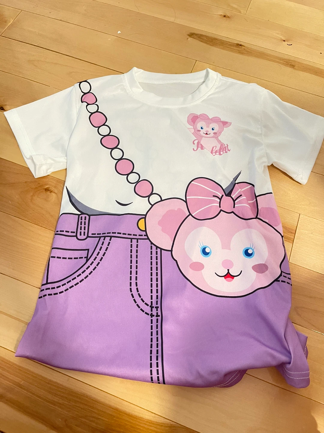 White t-shirt with character print