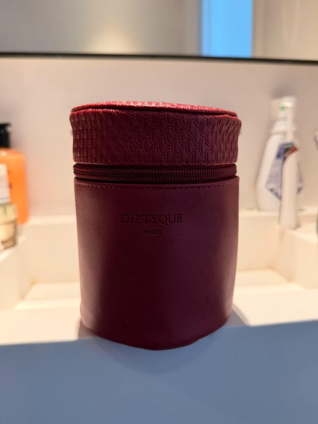 Diptyque burgundy Travel Case