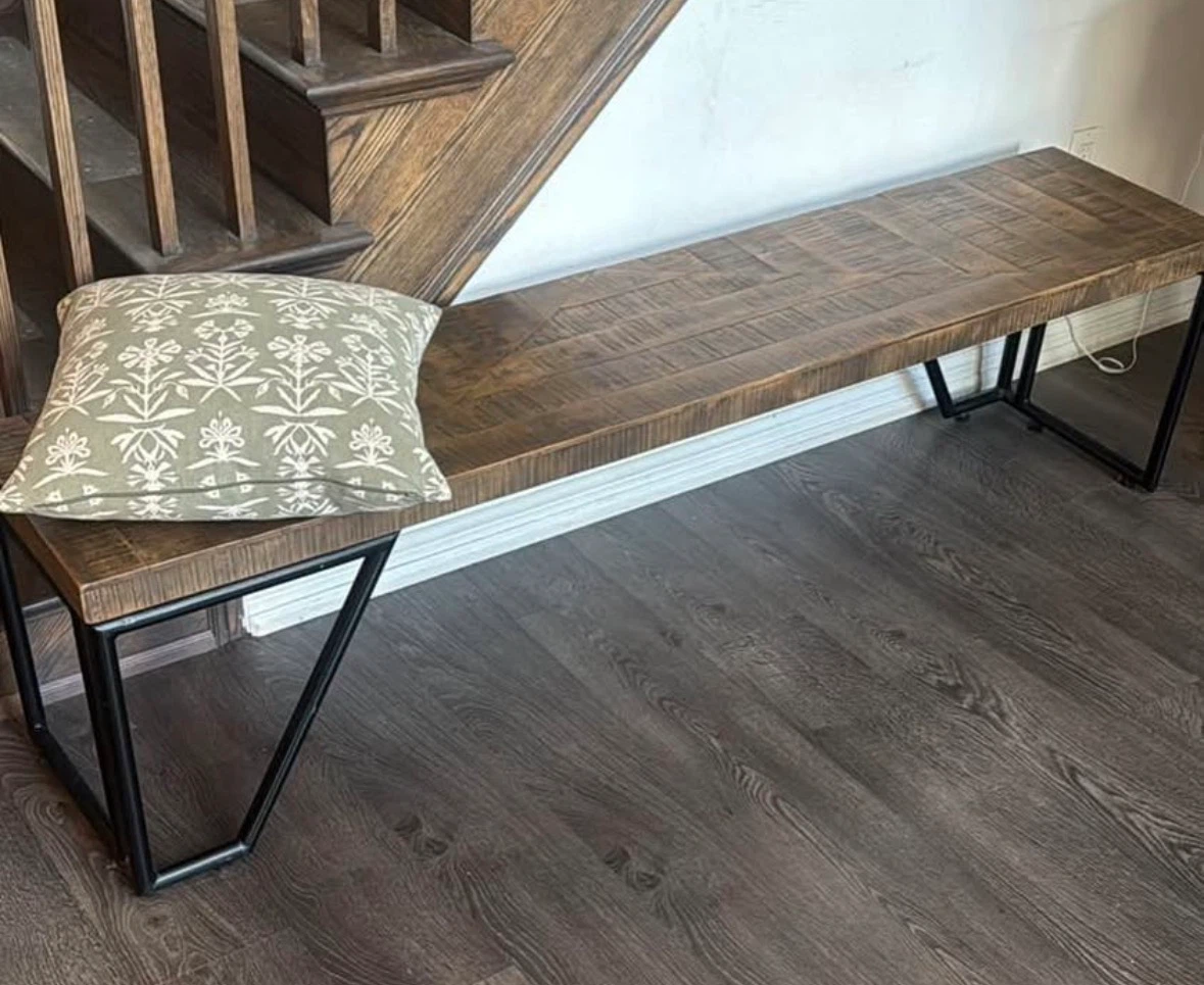 Wooden bench