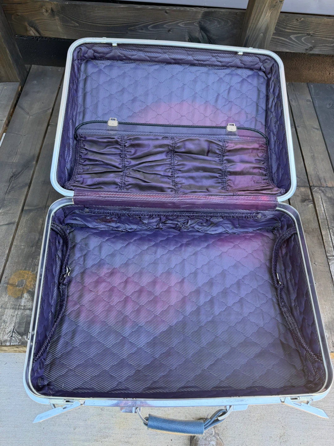 3 pieces-Vintage Blue Luggage Set- 40$ for all - photo 2