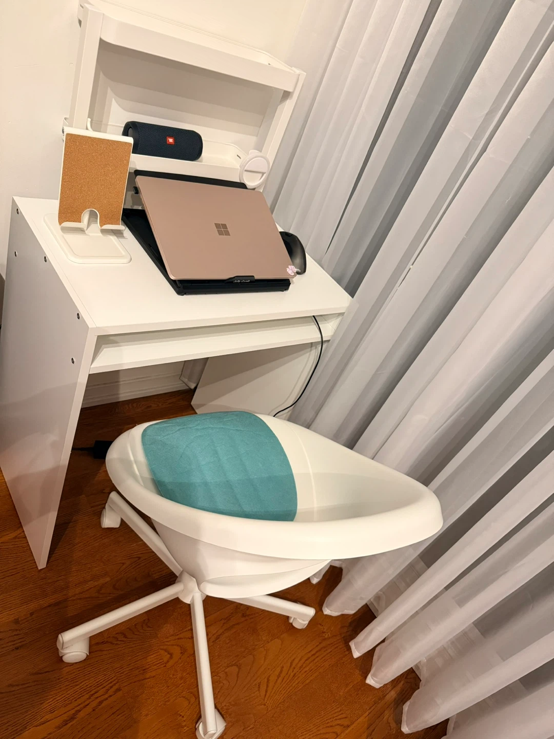 3 piece of Ikea, chair - desk- stand