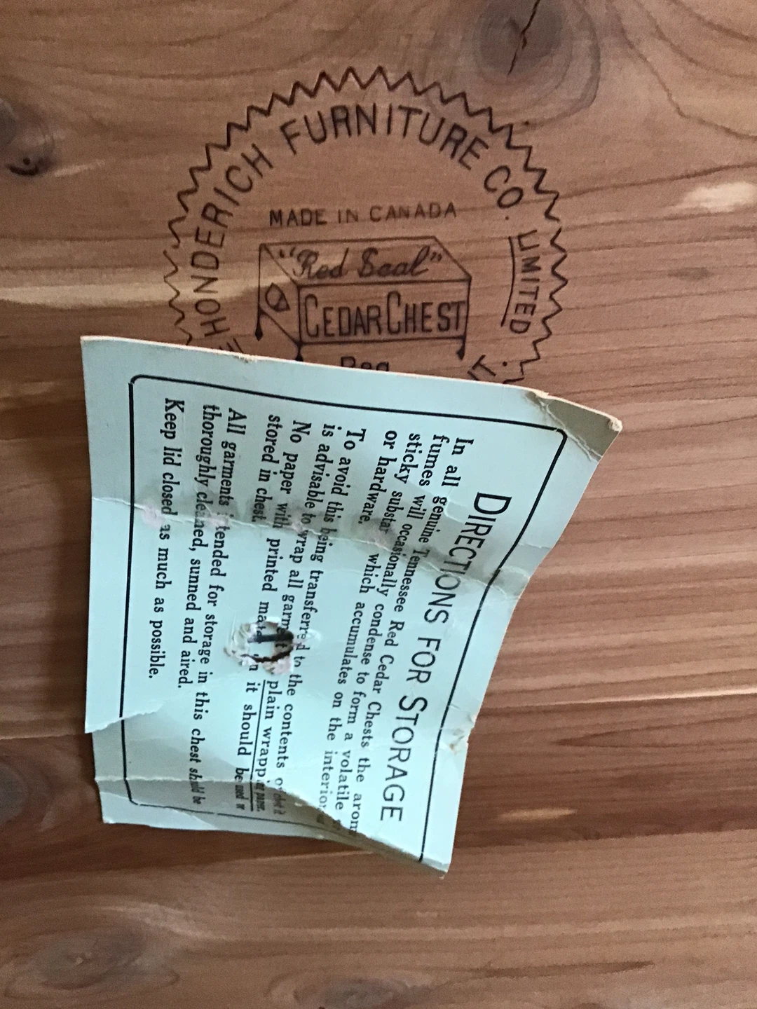 Vintage Wooden Cedar Lined Chest - photo 3