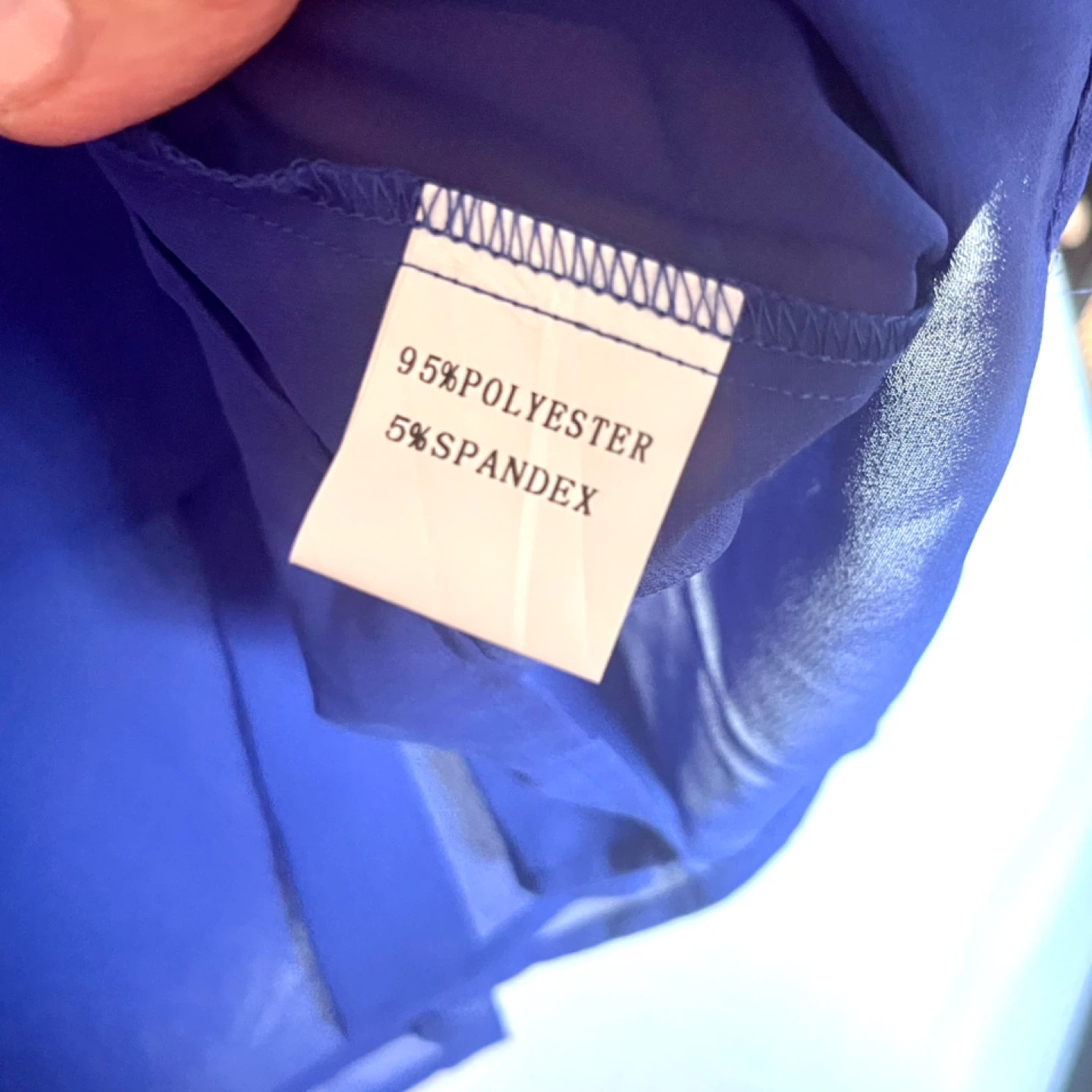 Royal Blue Chiffon Blouse size 2x/3x new - photo 3