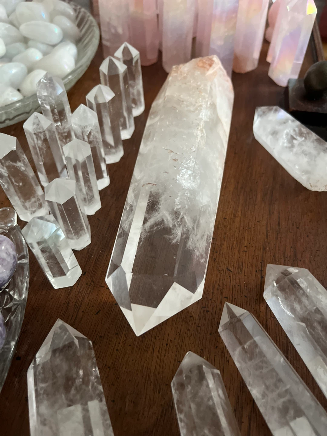 Large Polished Clear Quartz Crystal Wand – Statement Piece - photo 4