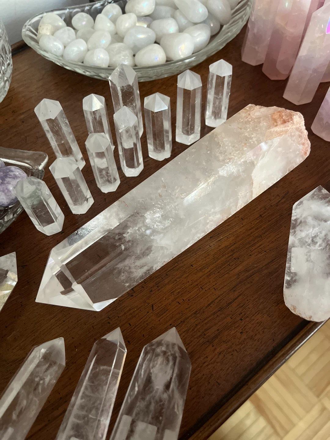 Large Polished Clear Quartz Crystal Wand – Statement Piece - photo 5
