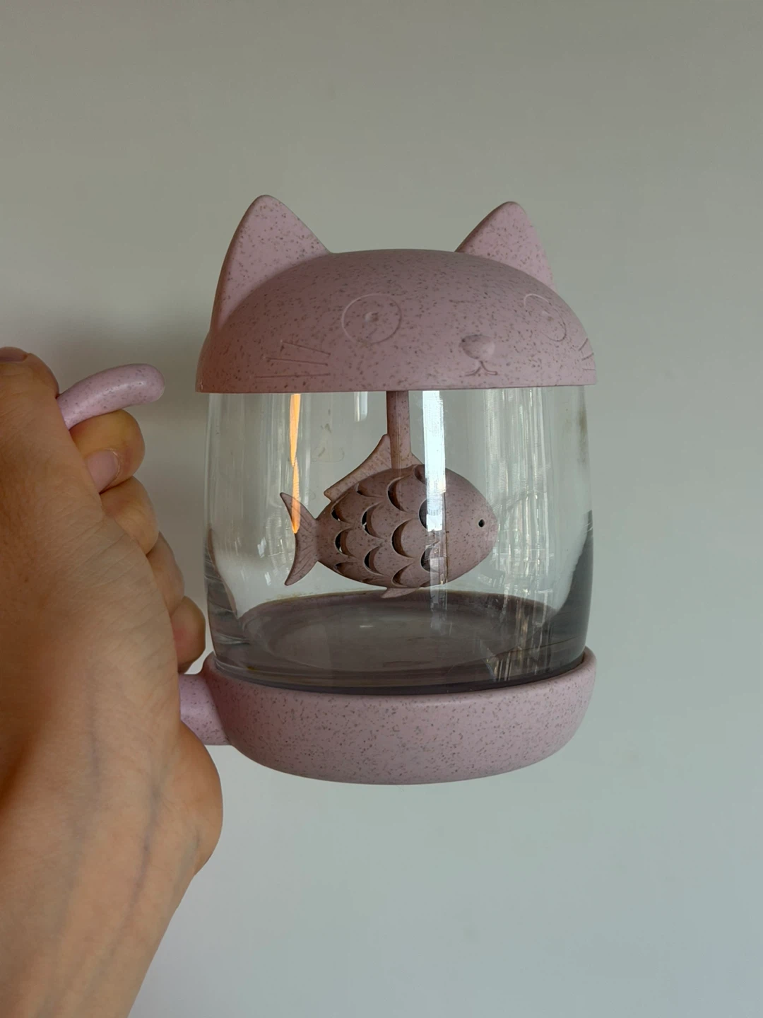 Cute Cat Tea Infuser Mug with Fish