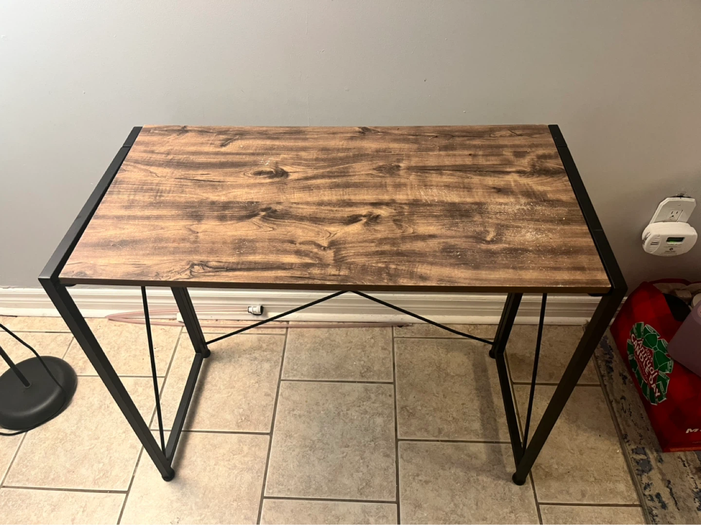 Foldable Desk - Wood Look Top - photo 2