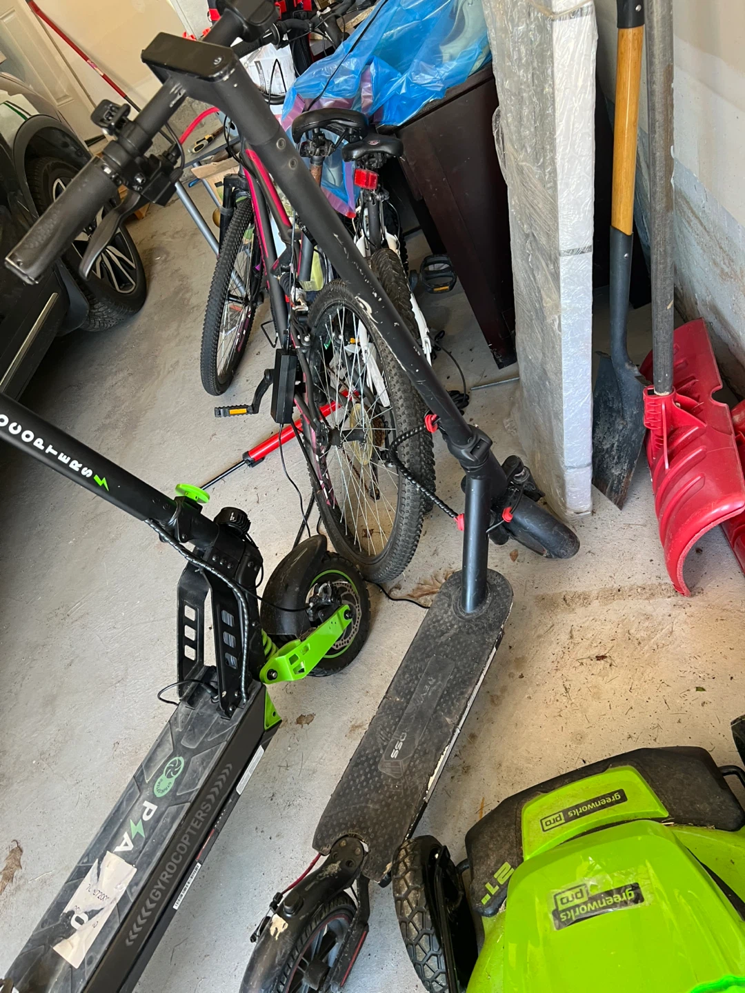 Broken e scooter