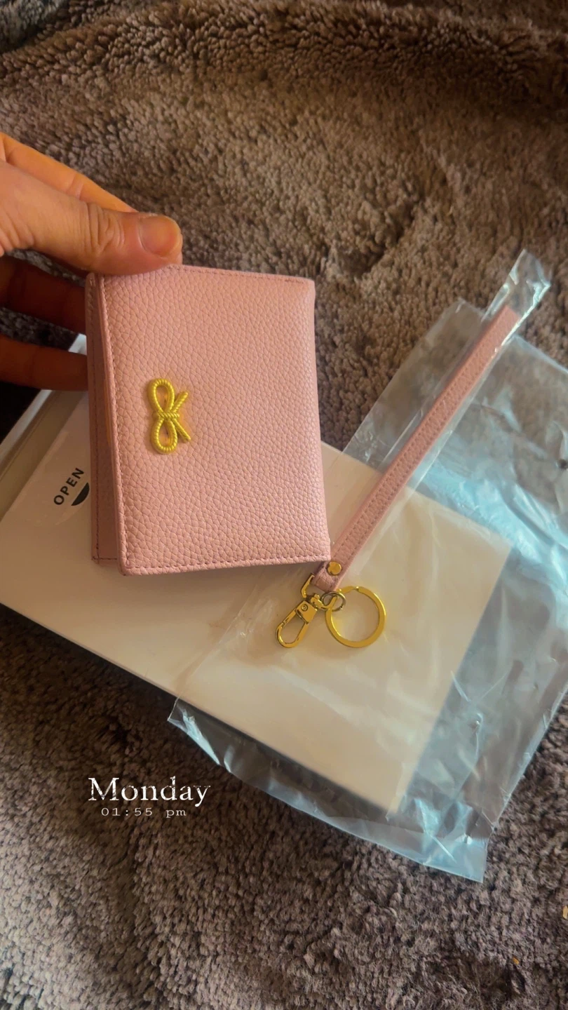 Pink Cardholder with Wrist Strap - photo 4