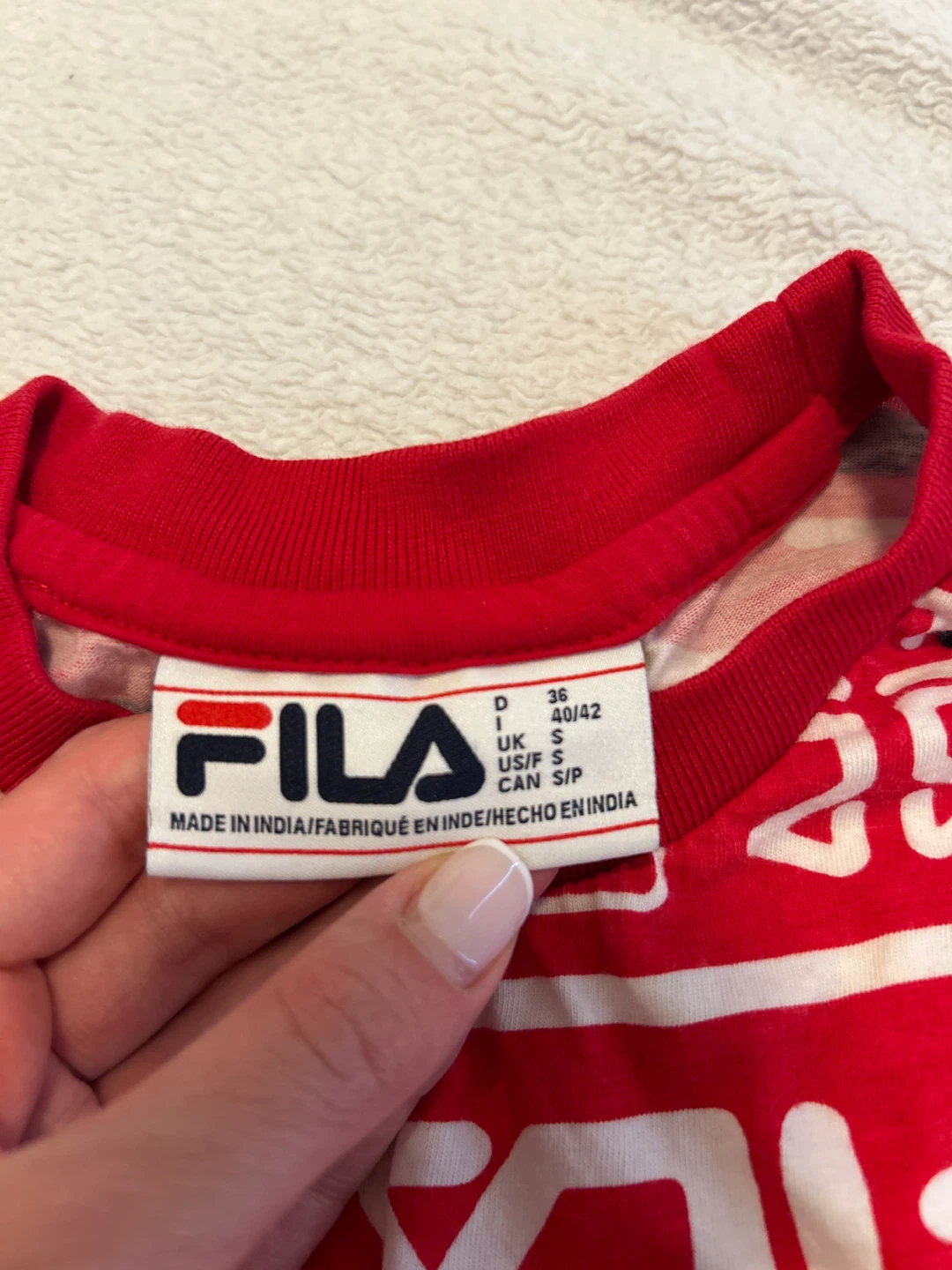 Fila All-Over Logo Print T-Shirt - photo 2