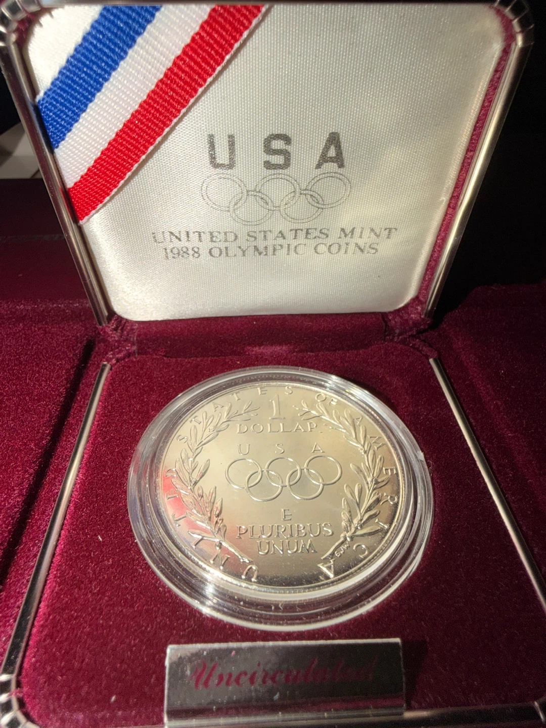 1988 United States Mint Olympic Dollar Coin - photo 2
