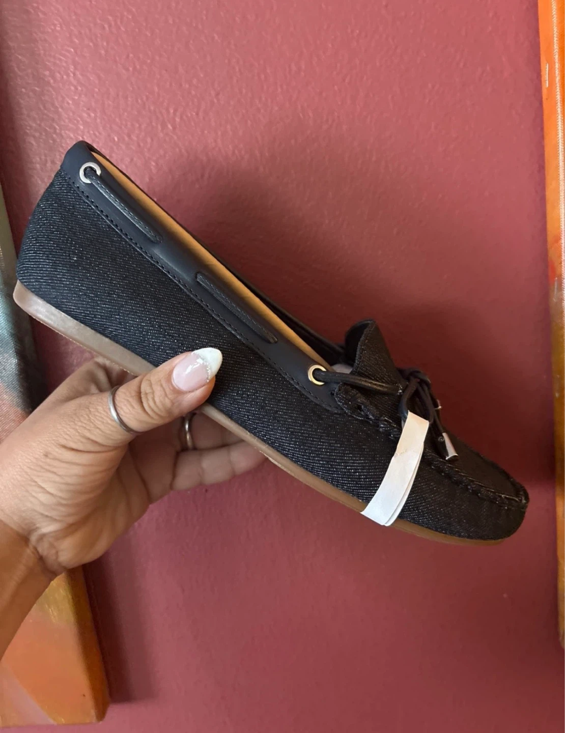 New Michael Kors Sutton Moc Denim Flats Size 8M - photo 5