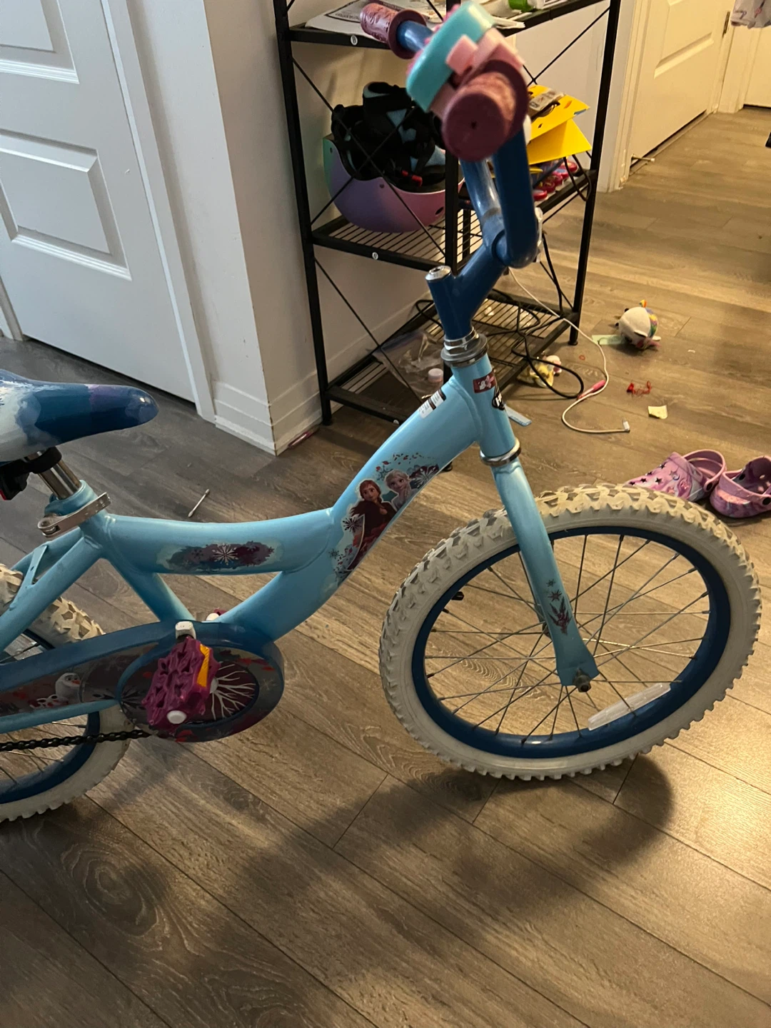Two Kids' Blue Bicycle with Frozen Theme - photo 4