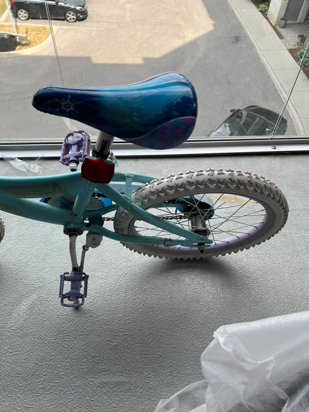 Two Kids' Blue Bicycle with Frozen Theme - photo 5