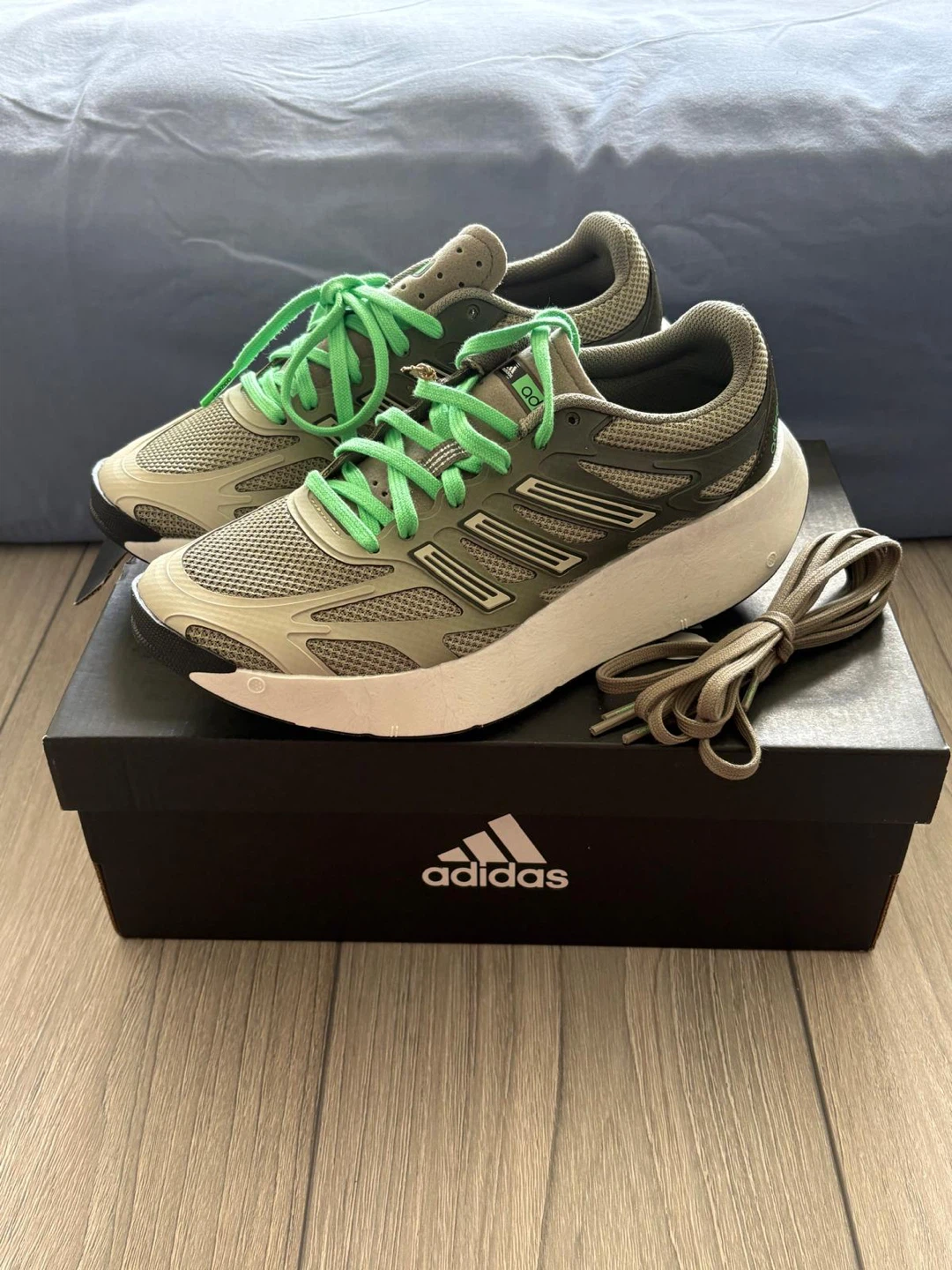 Adidas Running Shoes - Green/Grey - photo 2