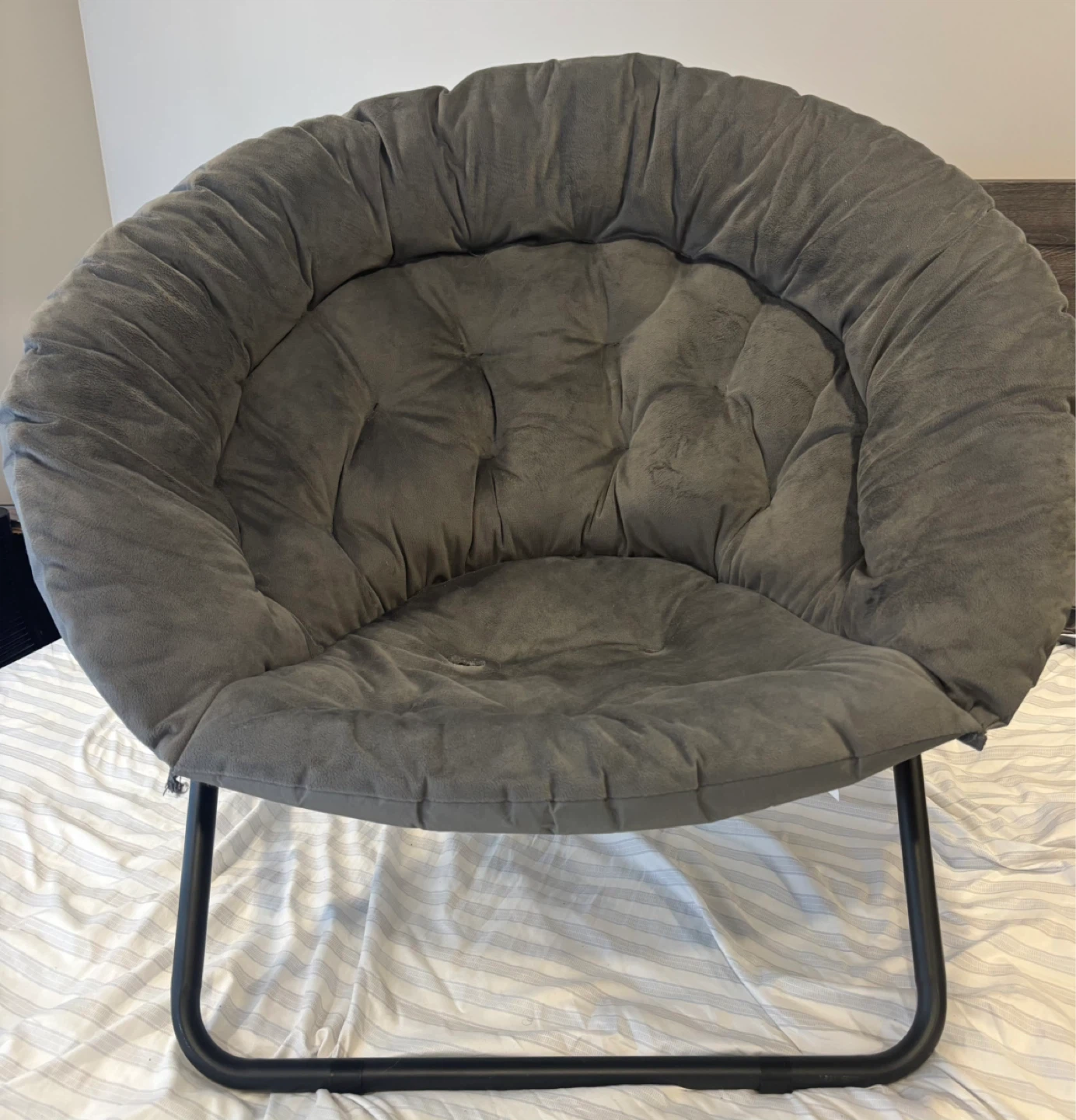 Grey Saucer Chair