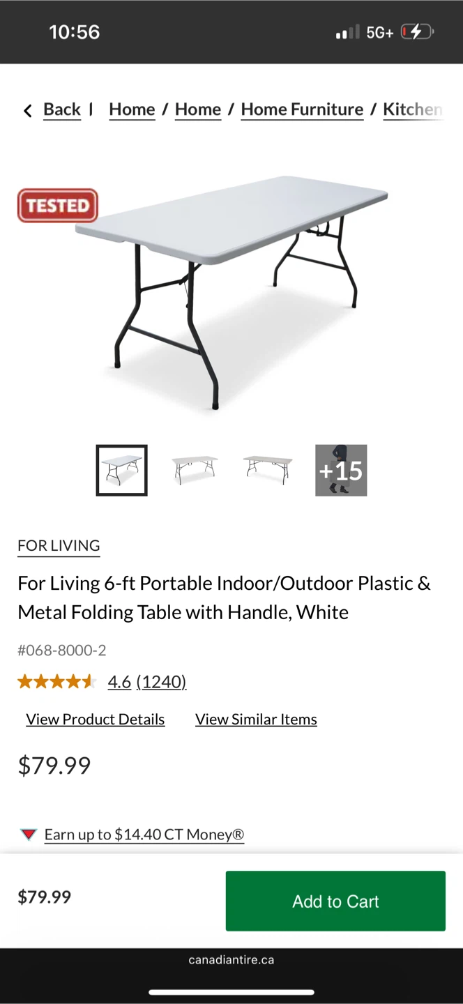 For Living Folding Table Bundle set 6ft & 4ft - photo 4