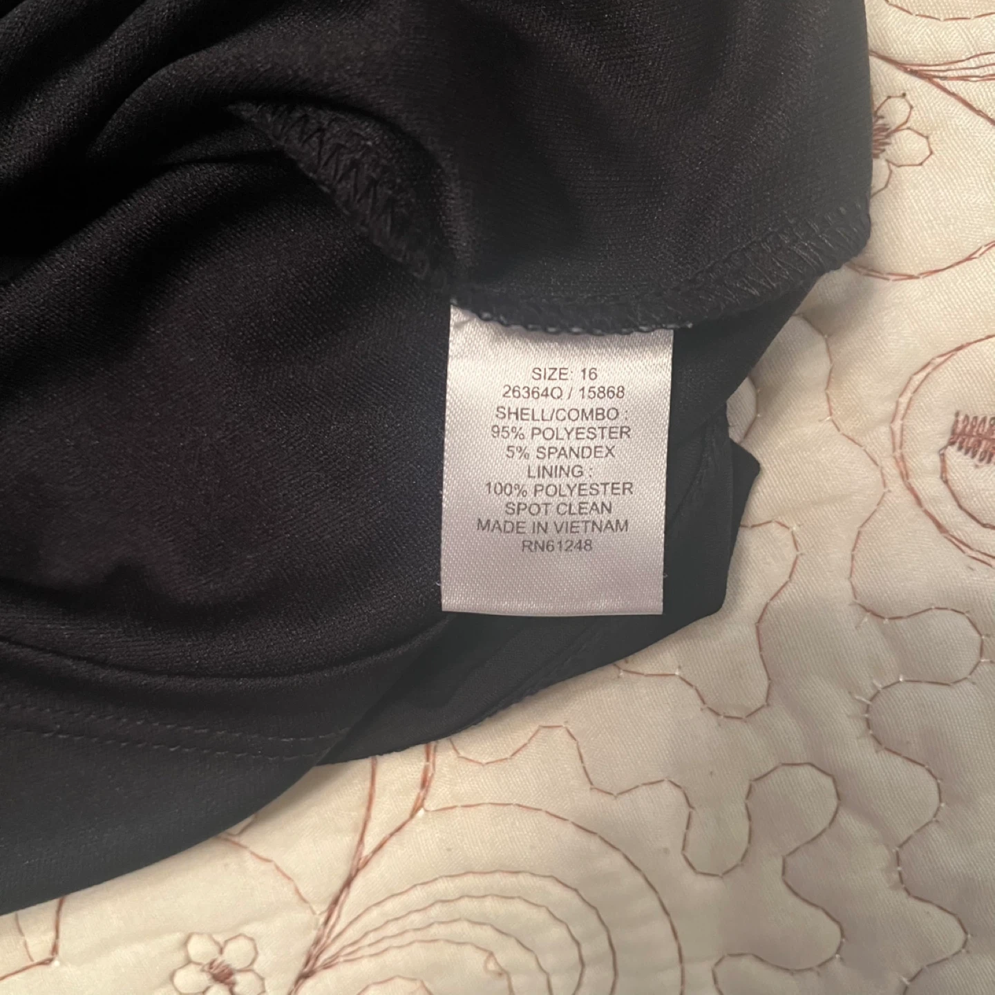 Jackie Jon New York Black Embellished Sleeve Dress Size 16 - photo 4