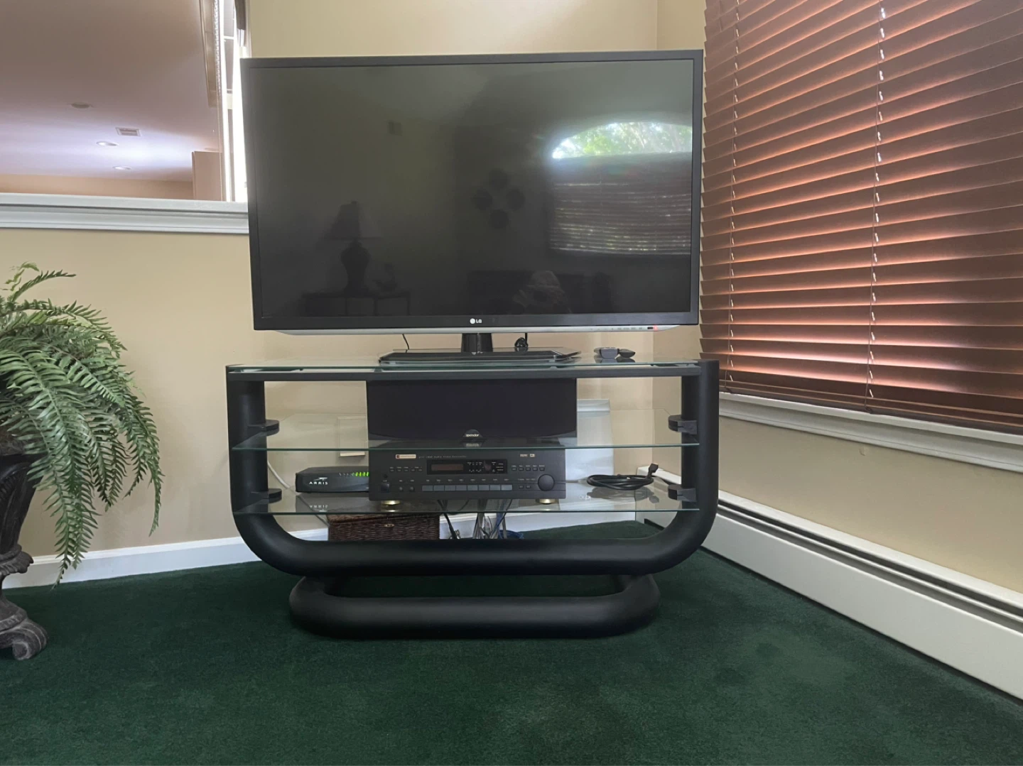 Glass Top TV Stand - photo 2