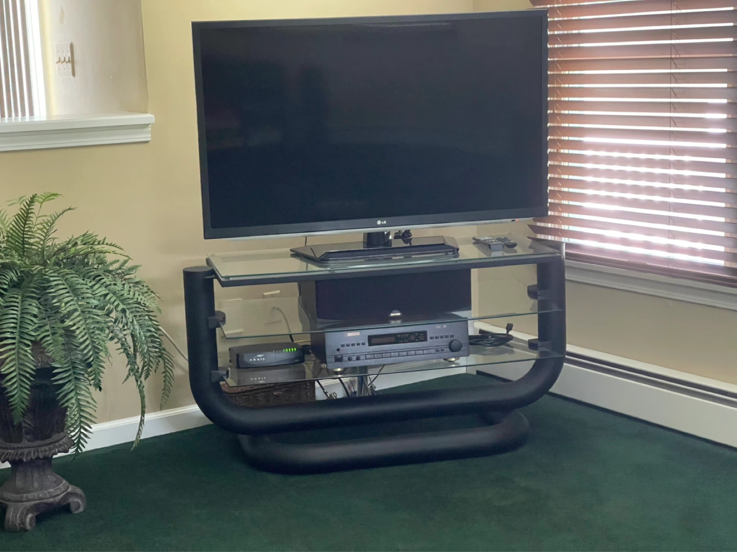 Glass Top TV Stand - photo 5