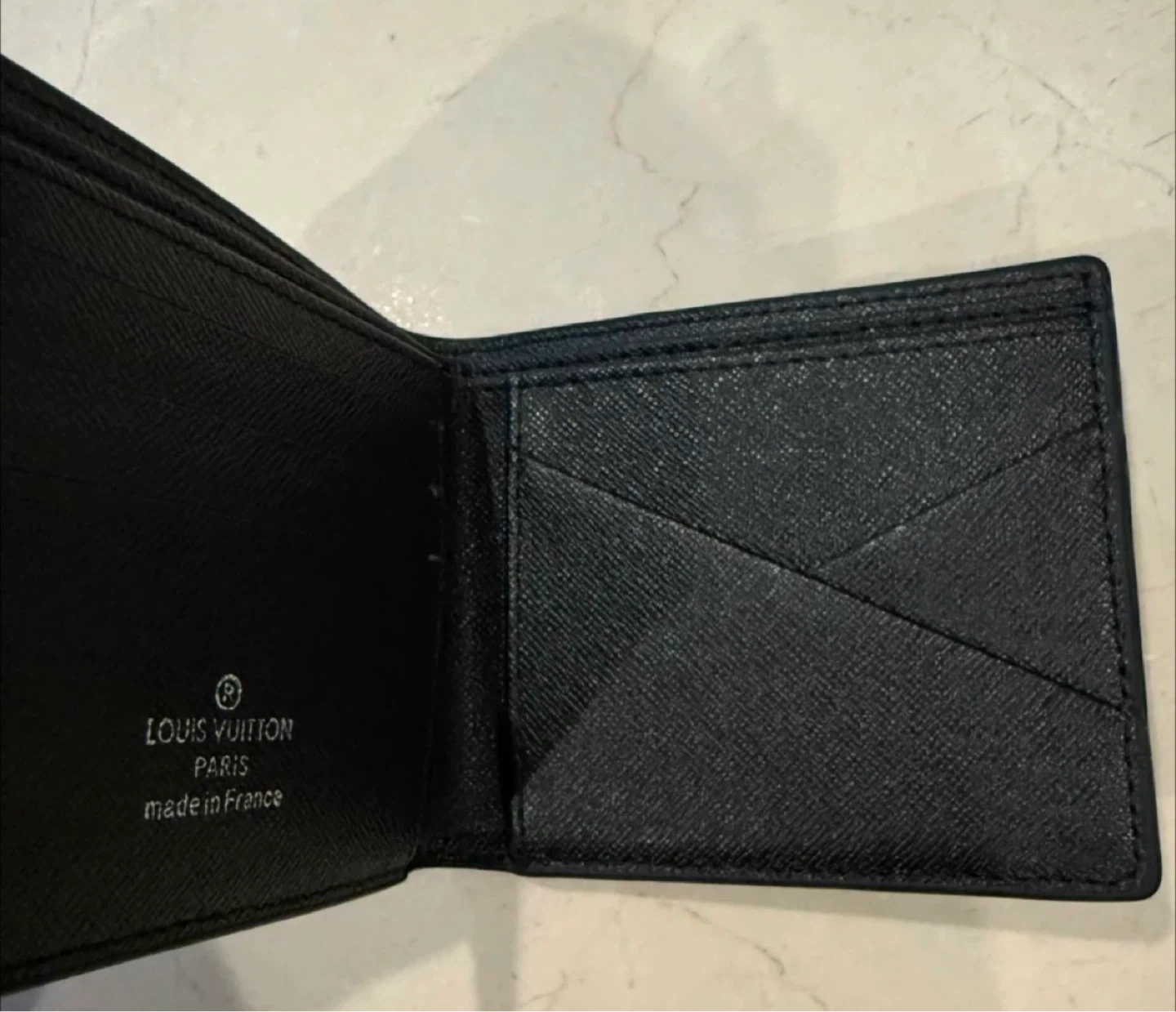 Men’s Luxury Black Monogram Wallet - photo 2