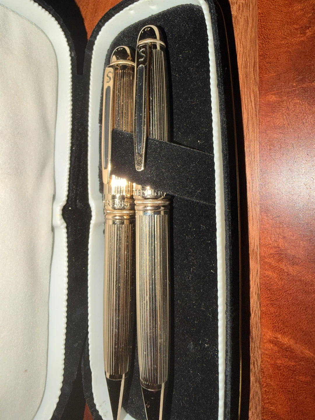 Sterling Brand Pen Set/Rollerball & Pencil Used Excellent