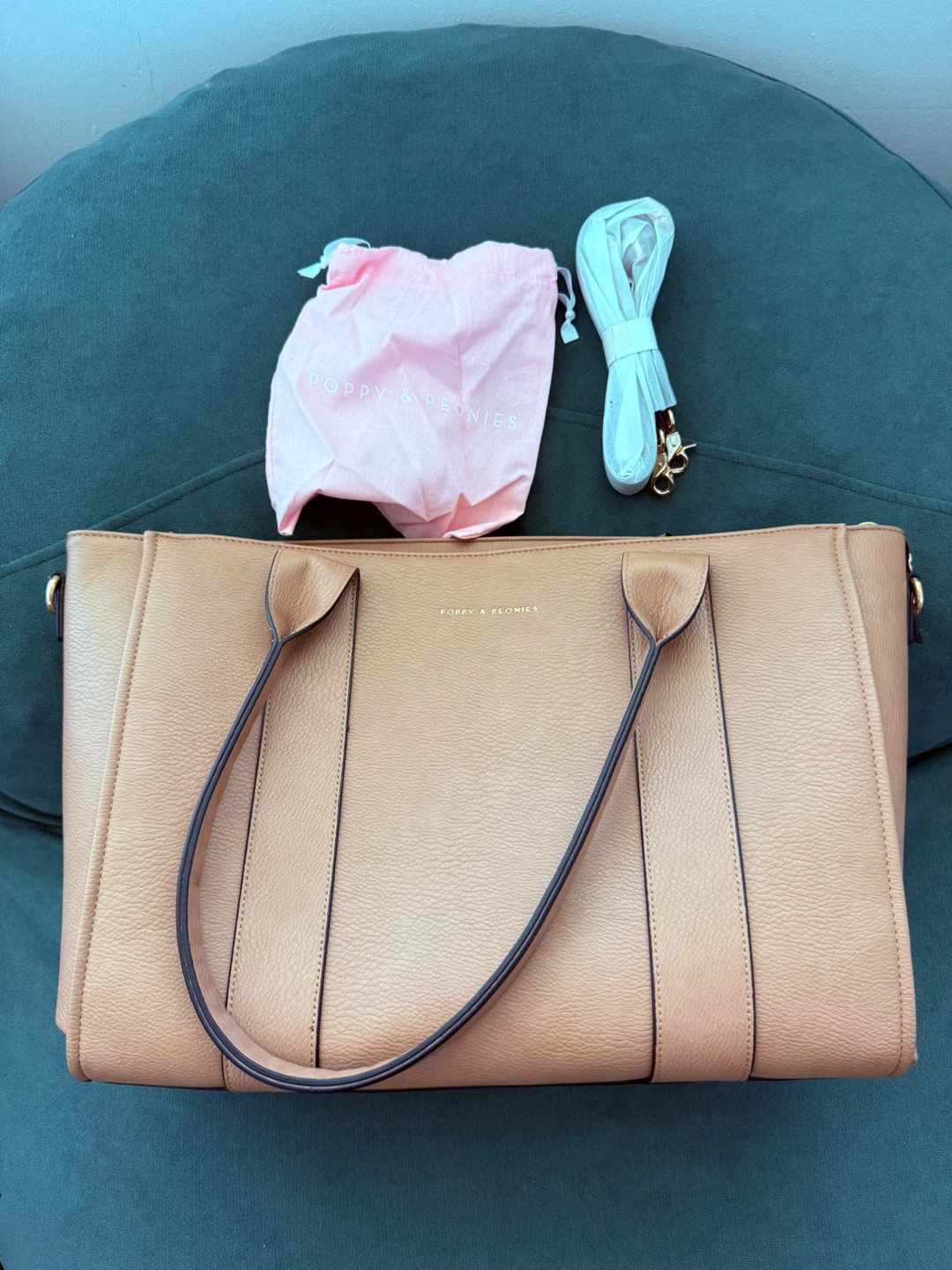 Poppy & Peonies Tote Bag with Dust Bag and Strap - photo 2
