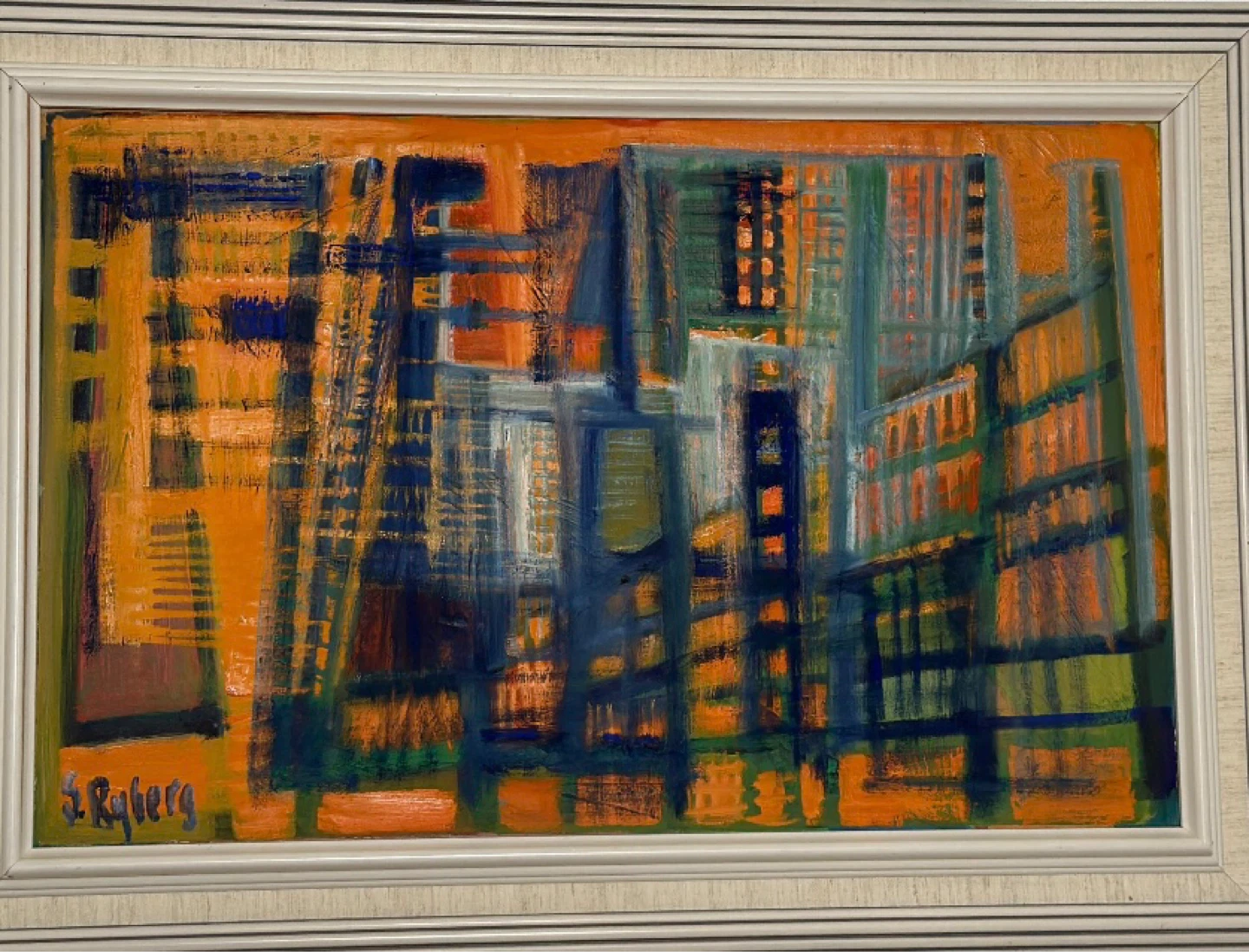 Abstract Cityscape Painting by S. Roberg