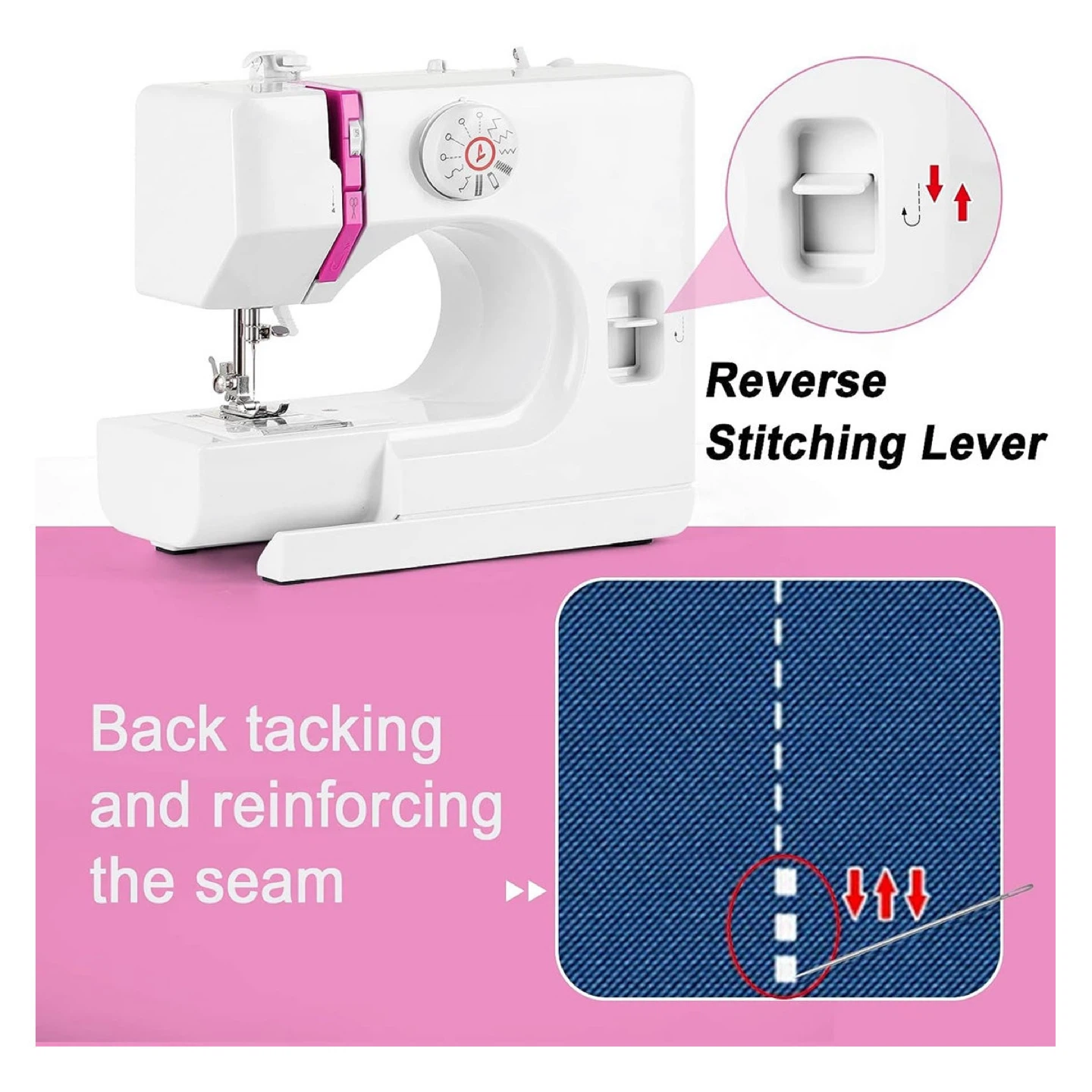 White Sewing Machine with 12 Stitch Patterns - photo 2