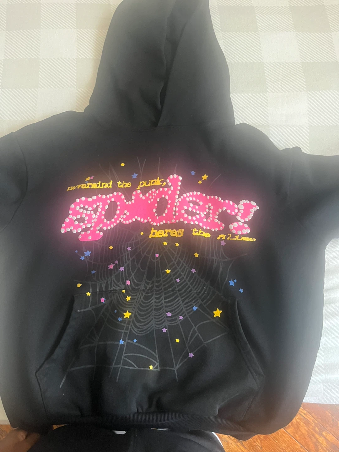 Spider black p*nk  Hoodie medium