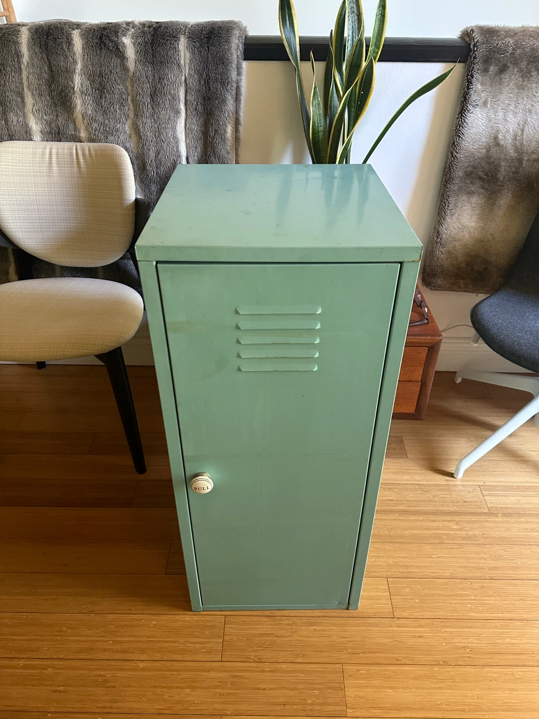 VINTAGE IKEA PS STEEL STORAGE LOCKER W SHELF