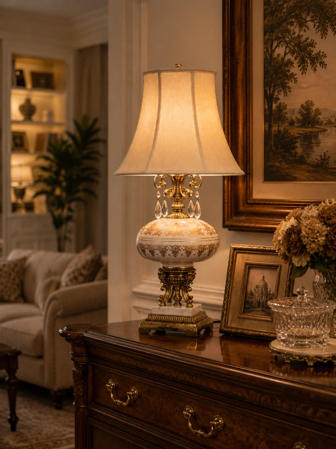 Pair of Vintage Ceramic Table Lamps. Each - photo 2