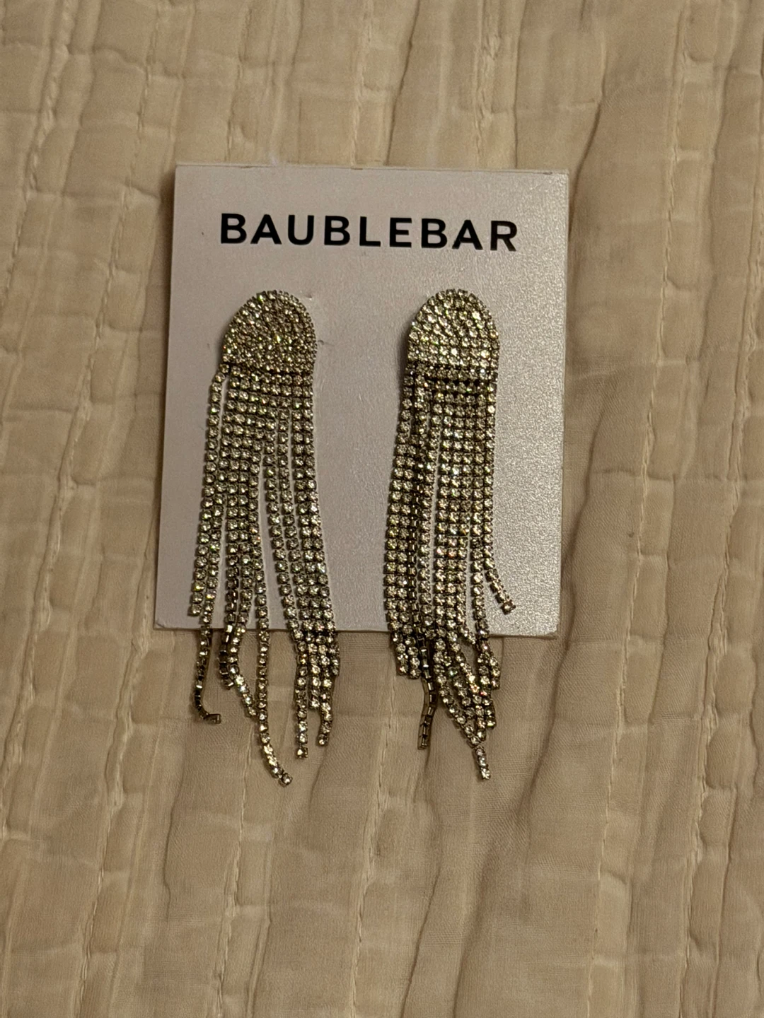 BaubleBar DANIELLE Crystal Tassel Earrings - photo 2